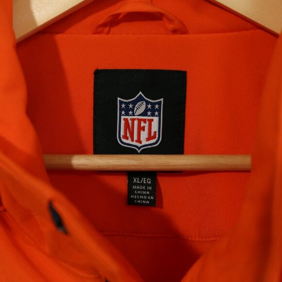 Denver Broncos NFL Full Zip Jacket XL Orange Softshell - Picture 4 of 7